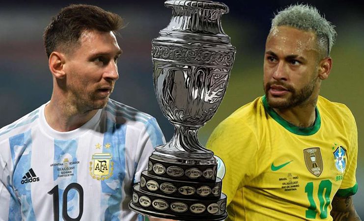 Argentina Vs. Brazil In The Copa America Final In 2021