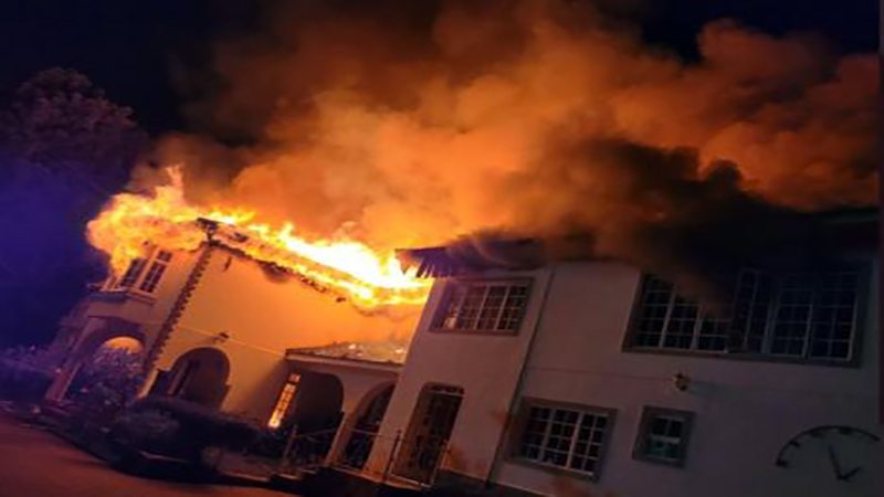 Mutahi Ngunyi's Runda Mansion Burns Down